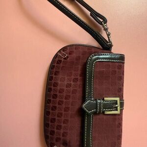 Elegant Burgundy Wristlet
